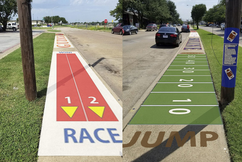 Skyline Terrace Sidewalk Sports Scape